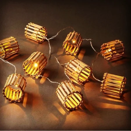 Rattan Bamboo Fairy Lights 1